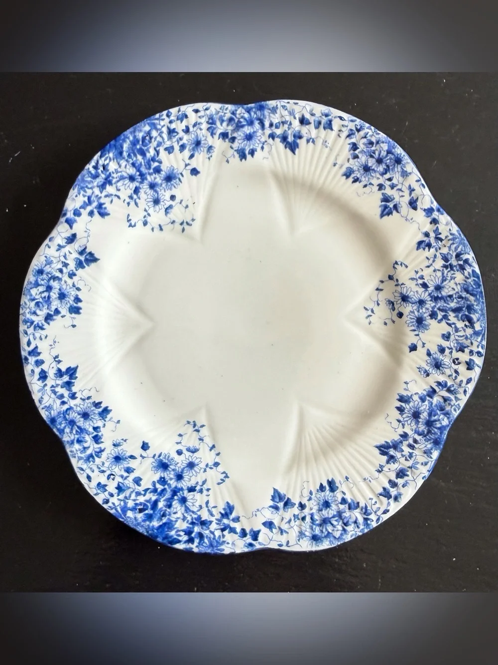 Vintage Shelley Dainty Blue Bread and Butter Plate ~ No 051/28 Fine Bone China